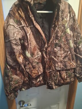 Men’s Camo Insulated Hunting Jacket - Brown/Green Sports Afield Brand